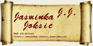 Jasminka Joksić vizit kartica